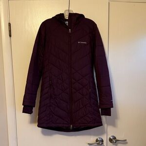 Columbia Women's Dark Purple Omni Heat Long Line Jacket